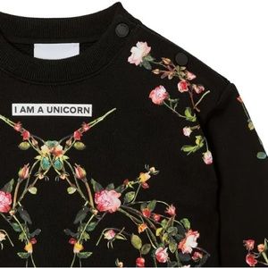 Burberry 2Y (toddler girl) floral / black sweatshirt